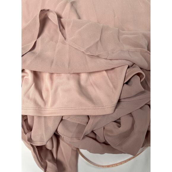 Show Me Your mumu Emily Empire Maxi Dress Neutral Mauve Chiffon Gown Classic - Picture 5 of 5